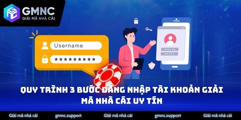 Quy trình 3 bước đăng nhập tài khoản Giải Mã Nhà Cái Uy Tín